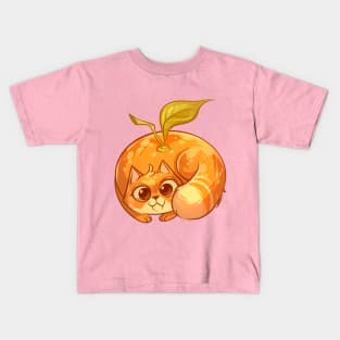 Tangerine Cat Kids T-Shirt